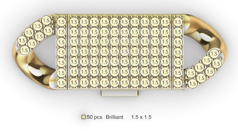 12 MM MIAMI CUBAN LINK CHAIN FOR BRACELET OR NECKLACE 3D print model_6