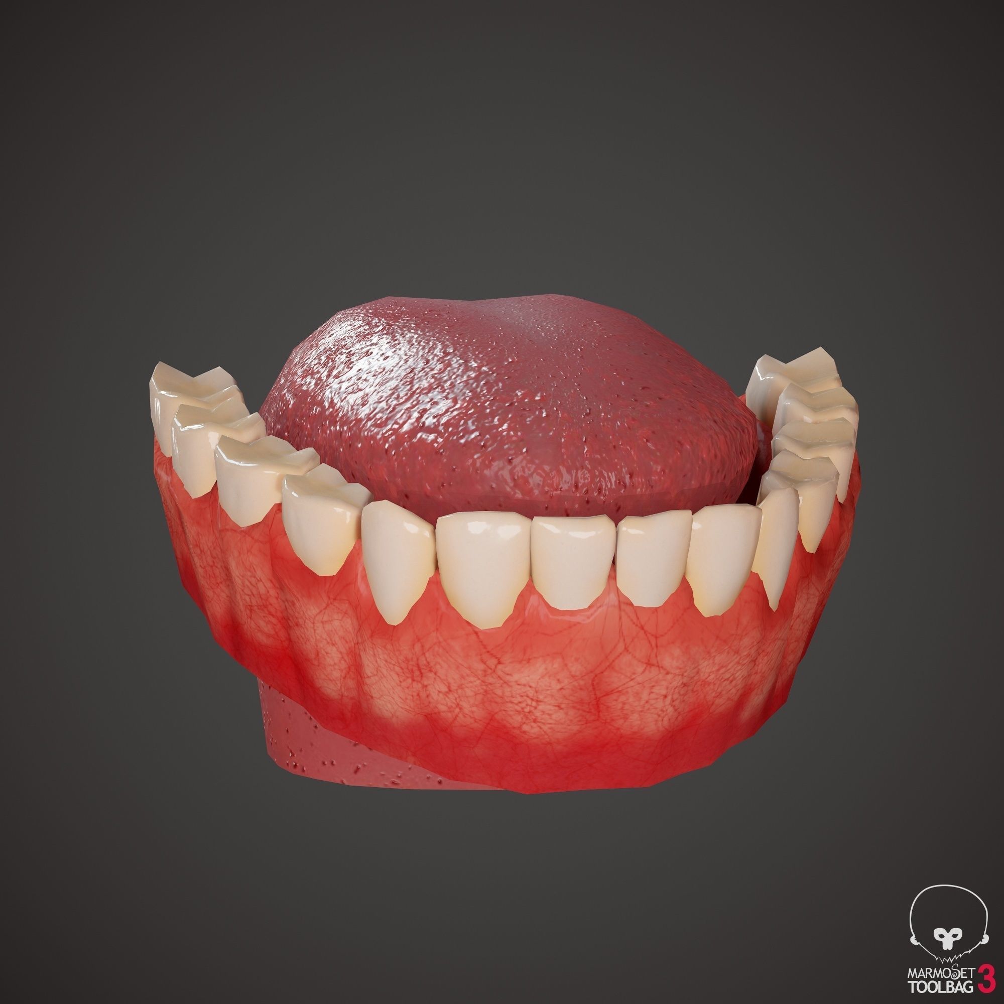 Teenage girl in shorts  Low-poly 3D model_52