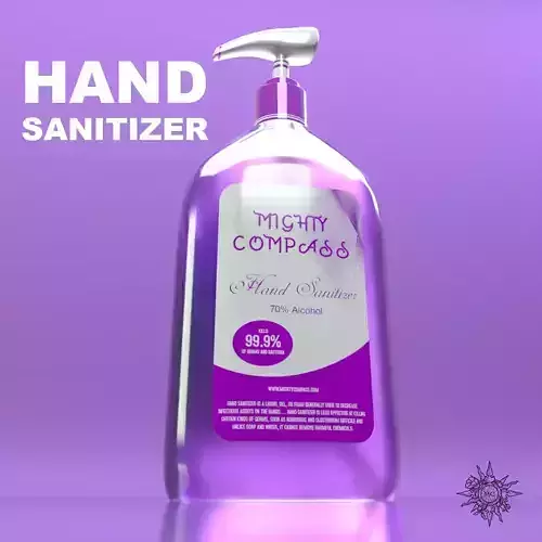 Hand Sanitizer - Low Poly and High Poly