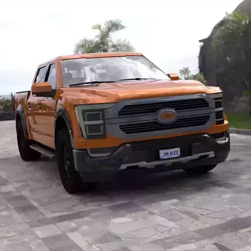 Modern Pickup Truck in obj and fbx formats