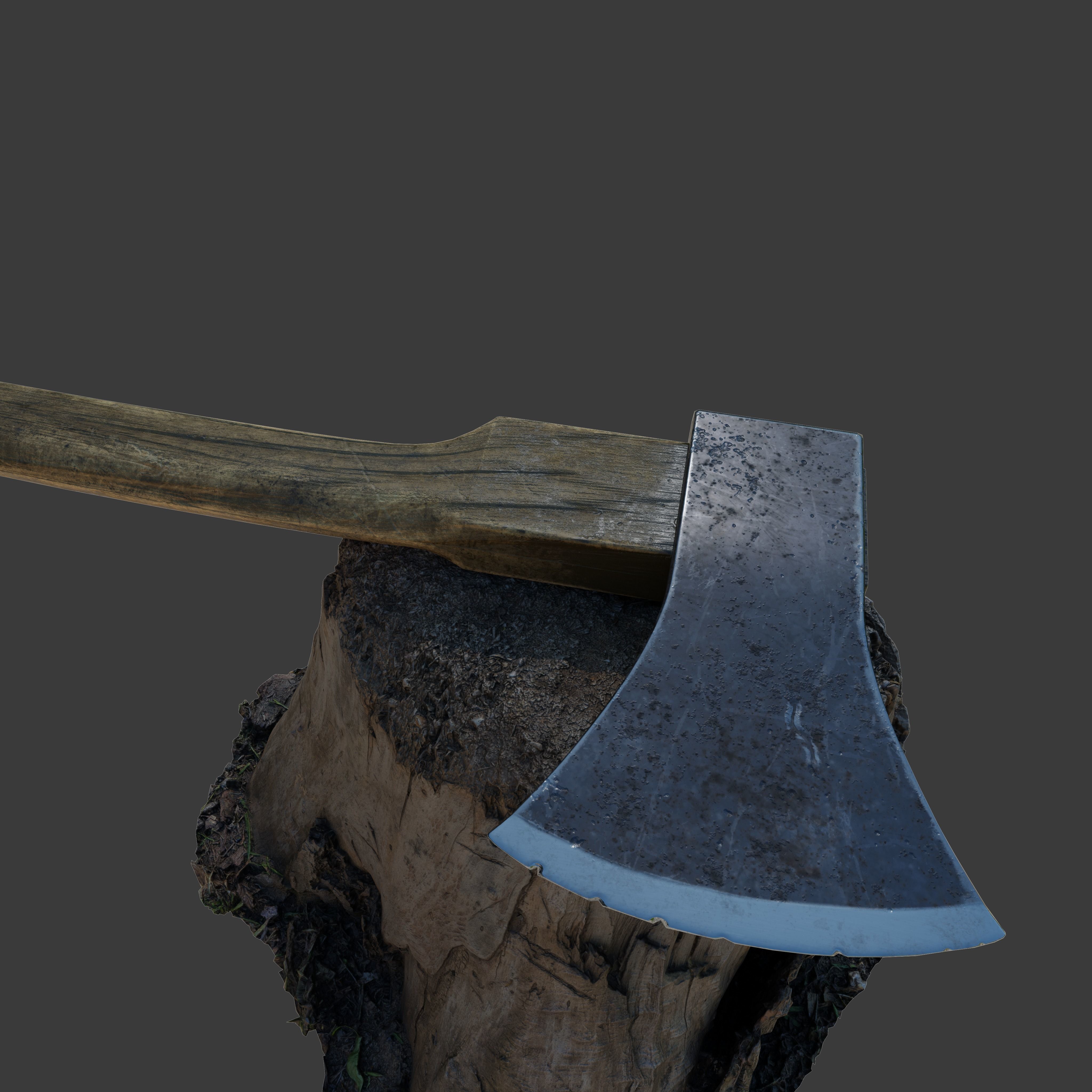 3D model Timber Axe VR / AR / lowpoly CGTrader