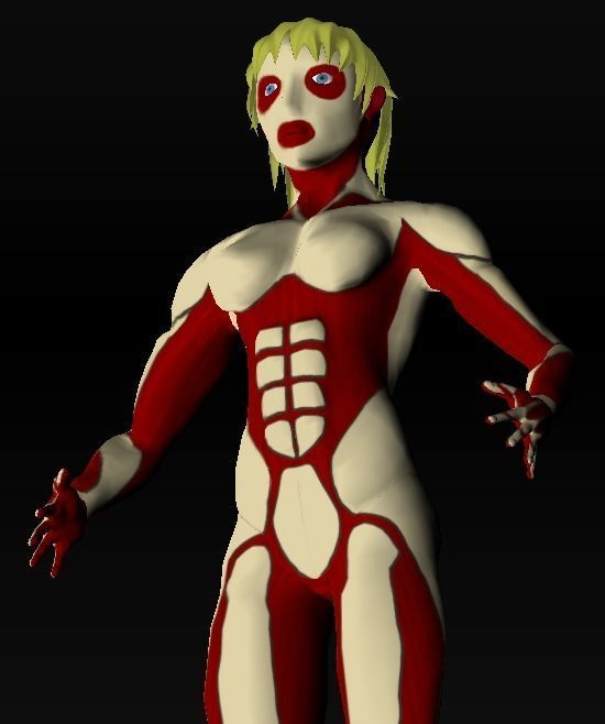 Titan Hembra Low-poly 3D model_12