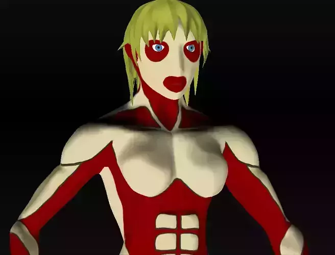 Titan Hembra Low-poly 3D model