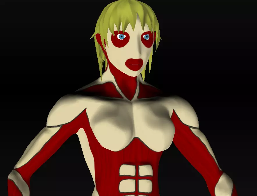 Titan Hembra Low-poly 3D model_0