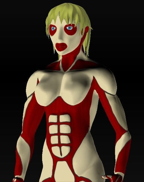 Titan Hembra Low-poly 3D model_2