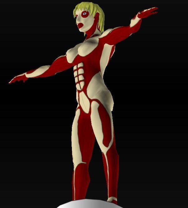 Titan Hembra Low-poly 3D model_6