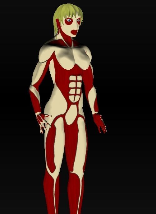 Titan Hembra Low-poly 3D model_11