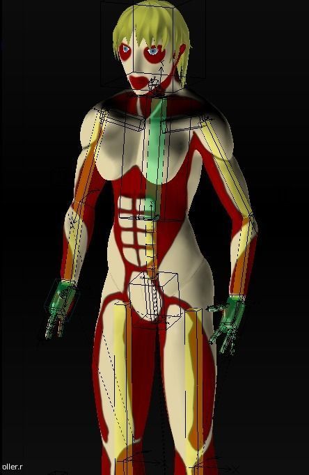 Titan Hembra Low-poly 3D model_9