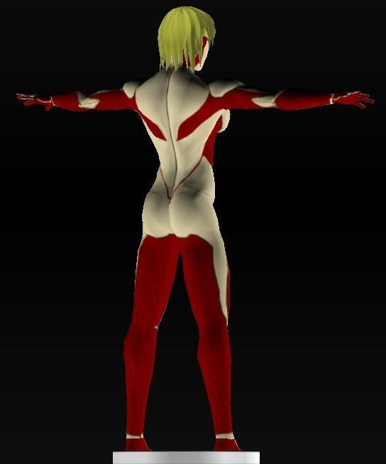 Titan Hembra Low-poly 3D model_7