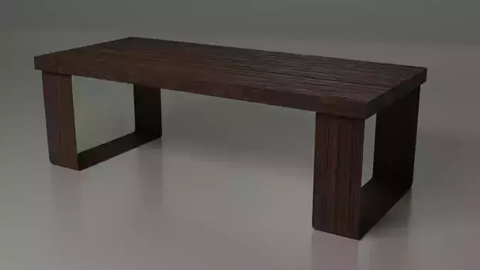 Table wooden bench