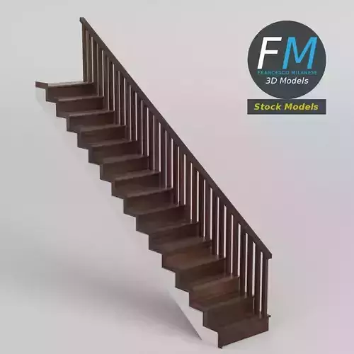 Wooden staircase