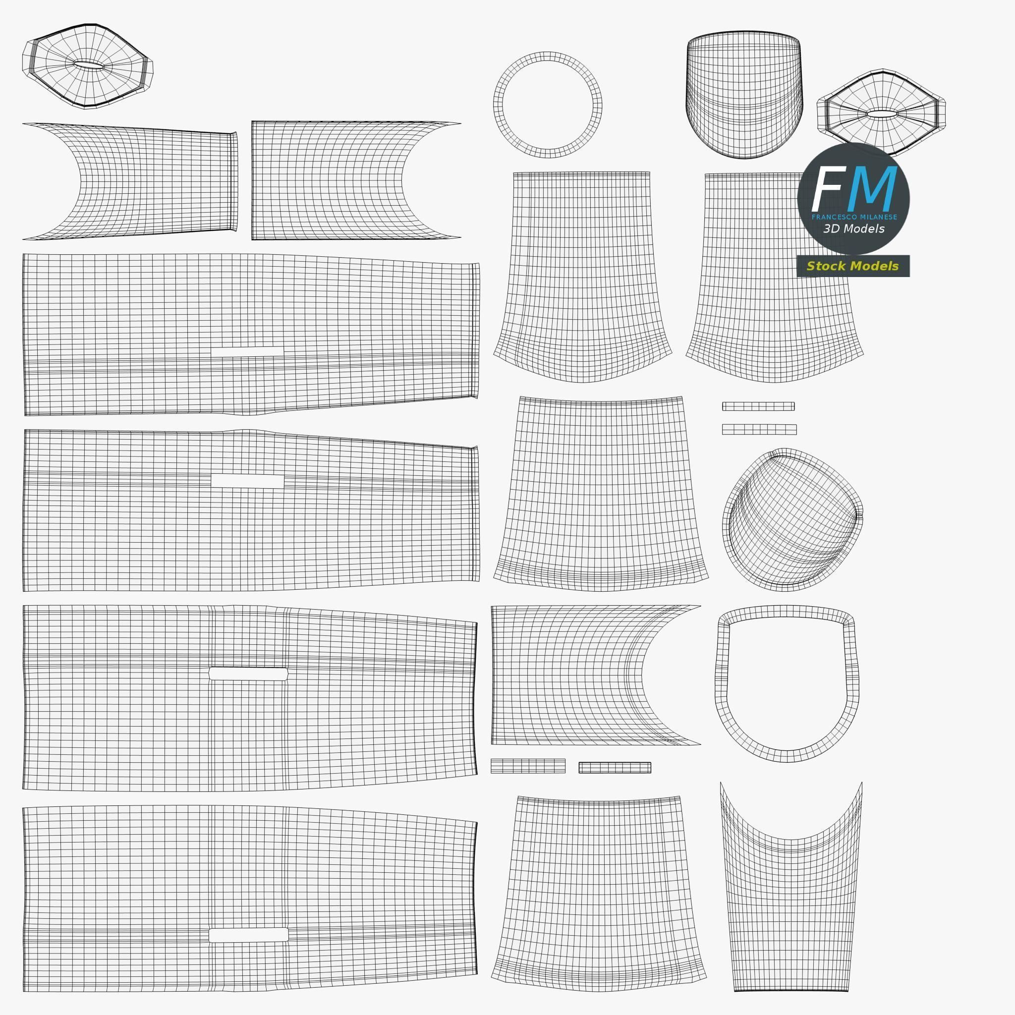 Unipolar screw terminal 3D model_12