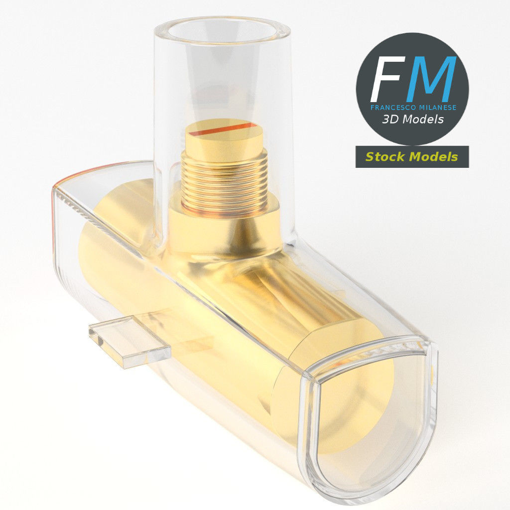 Unipolar screw terminal 3D model_5