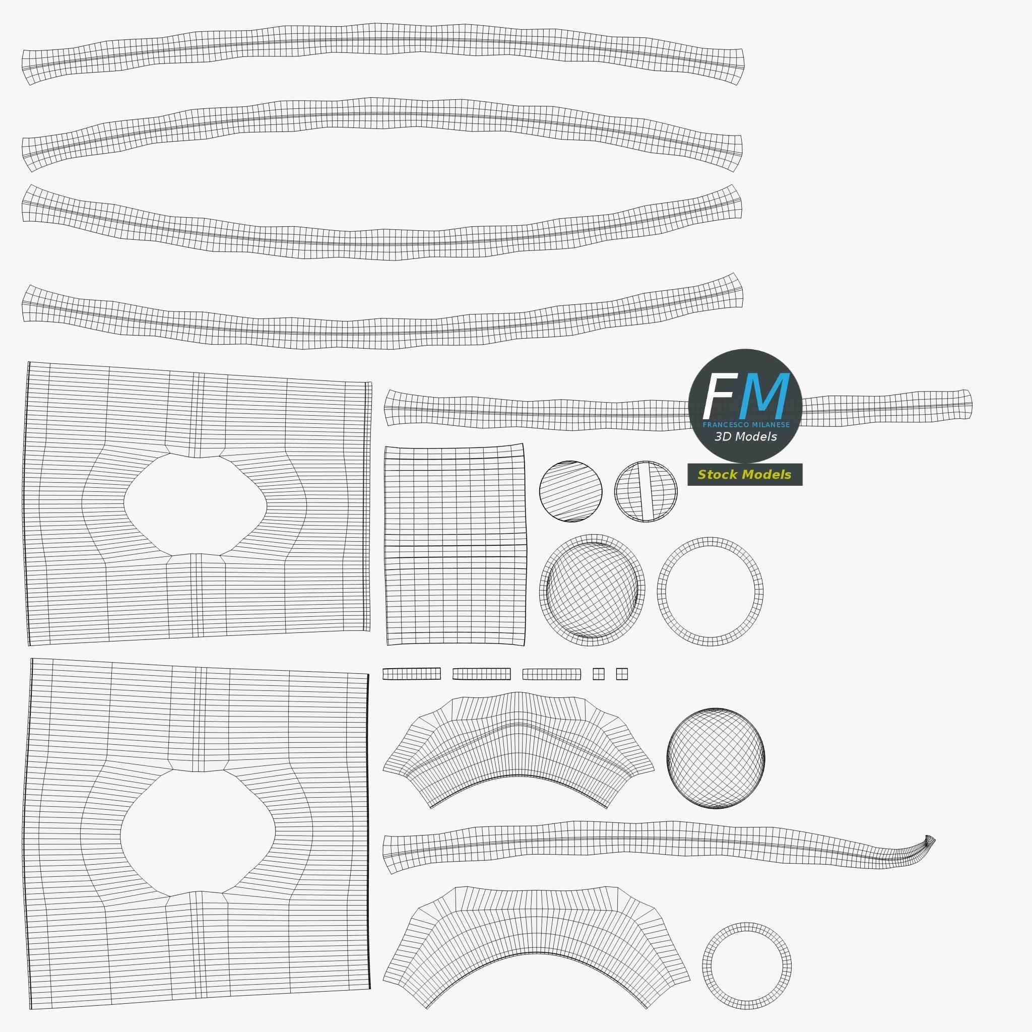 Unipolar screw terminal 3D model_11