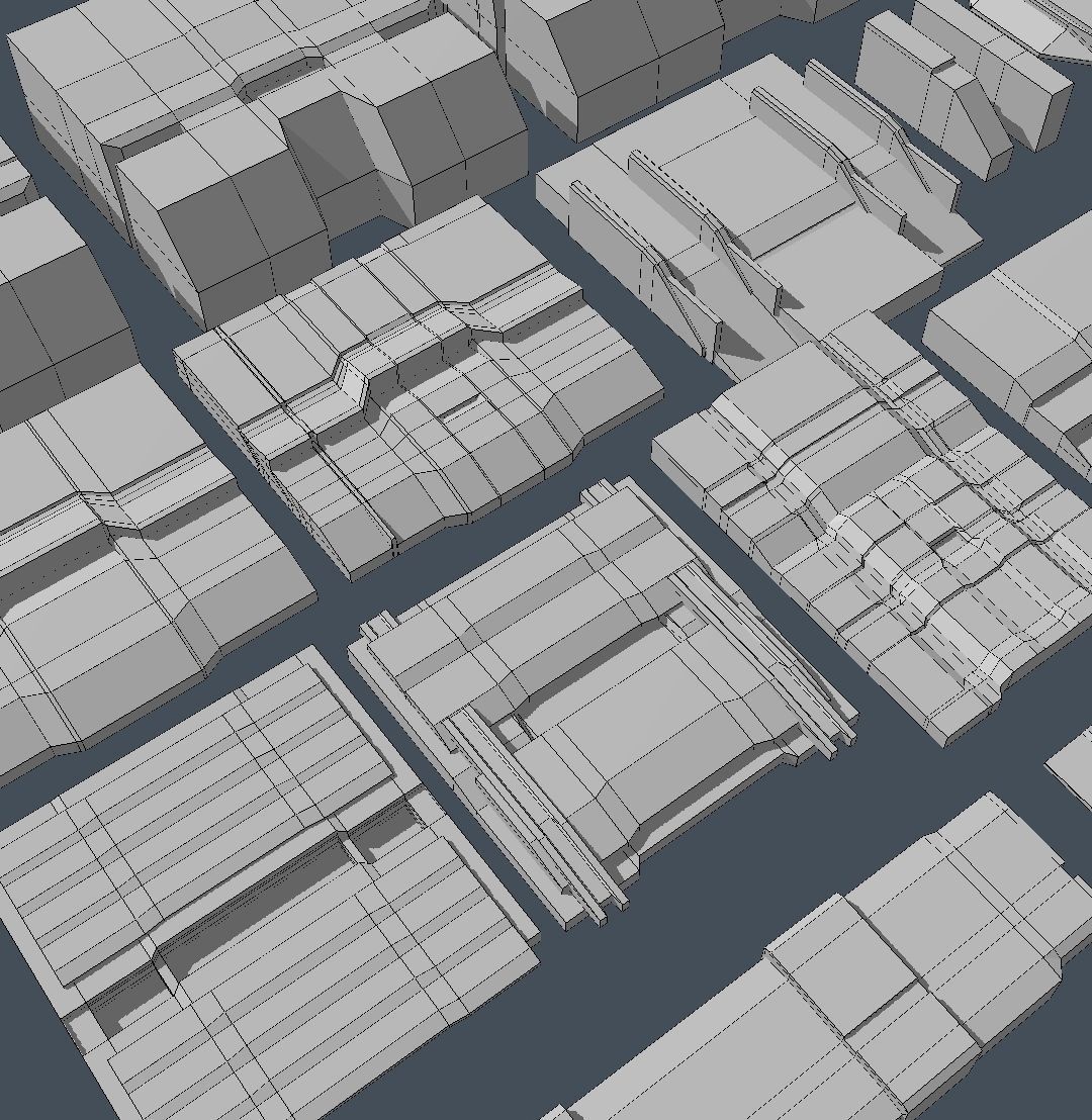 elements set 001 Low-poly 3D model_6