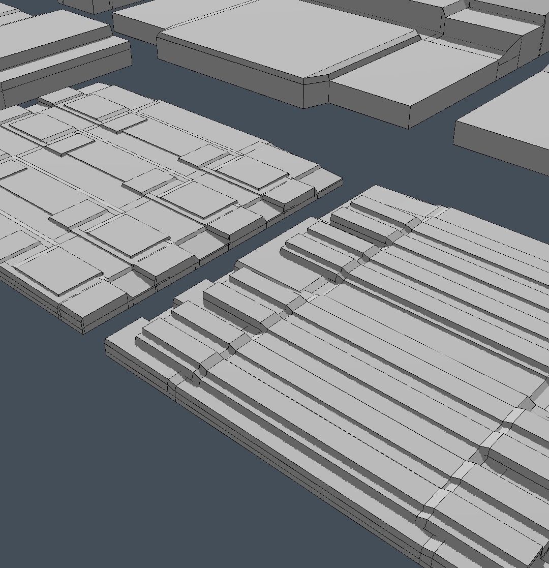 elements set 001 Low-poly 3D model_4