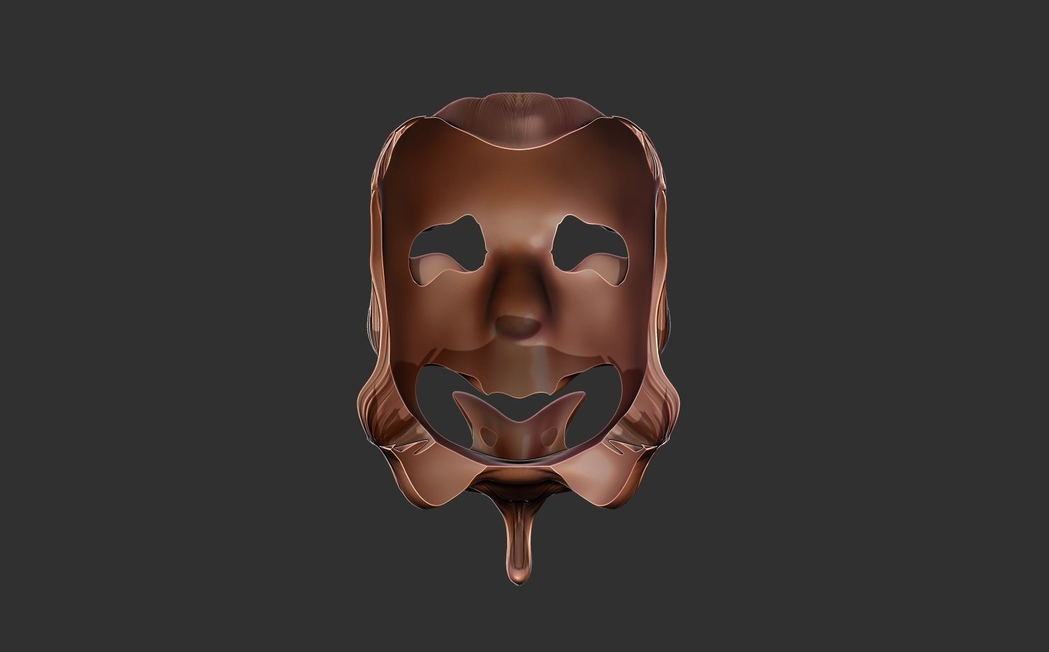 Face mask  3D print model_3