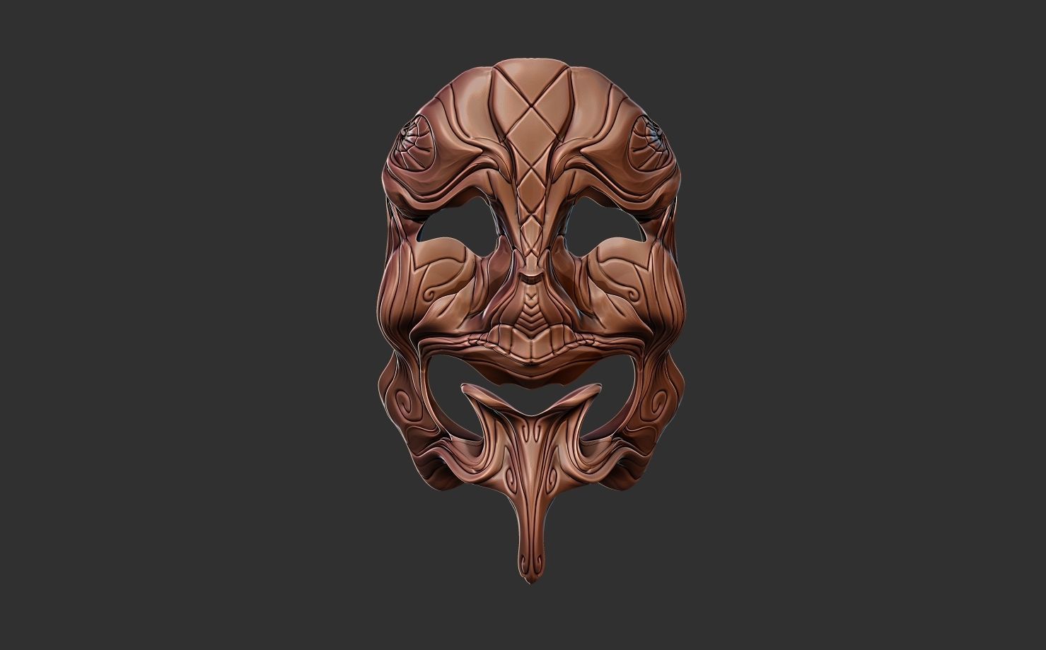 Face mask  3D print model_1