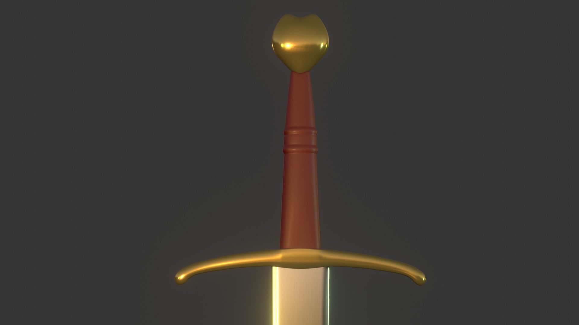 Valentina Bastard Sword Low-poly 3D model_4