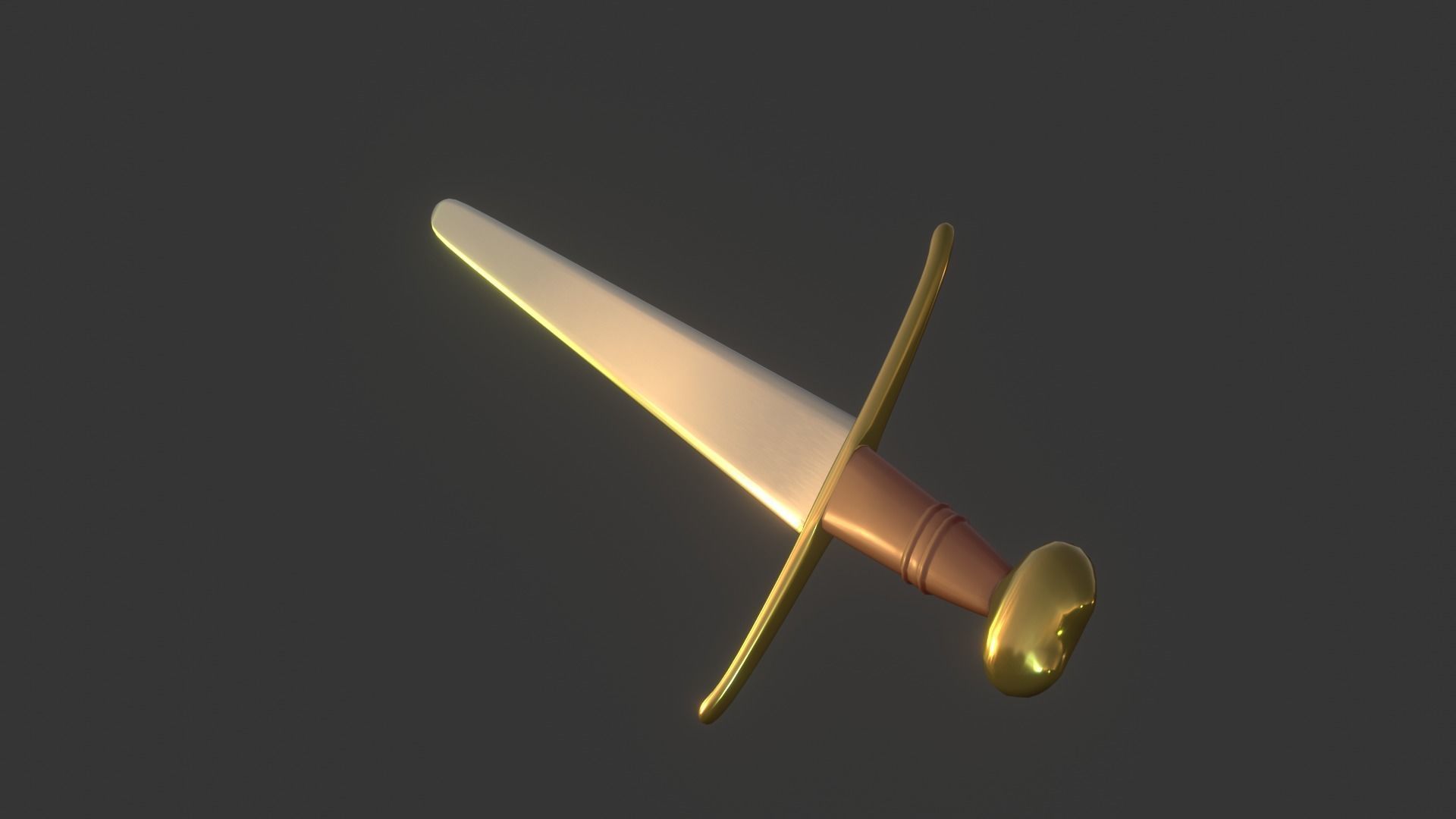 Valentina Bastard Sword Low-poly 3D model_3