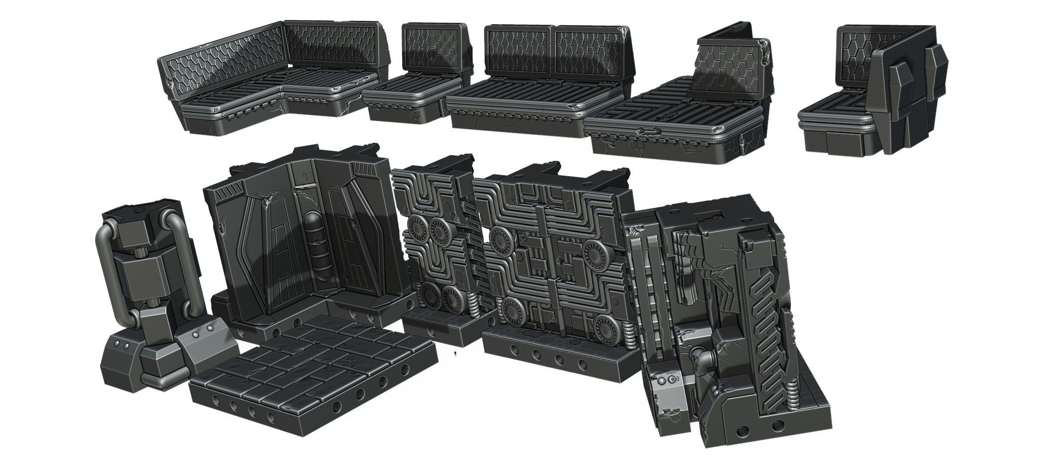 Base Pieces 3D print model_2