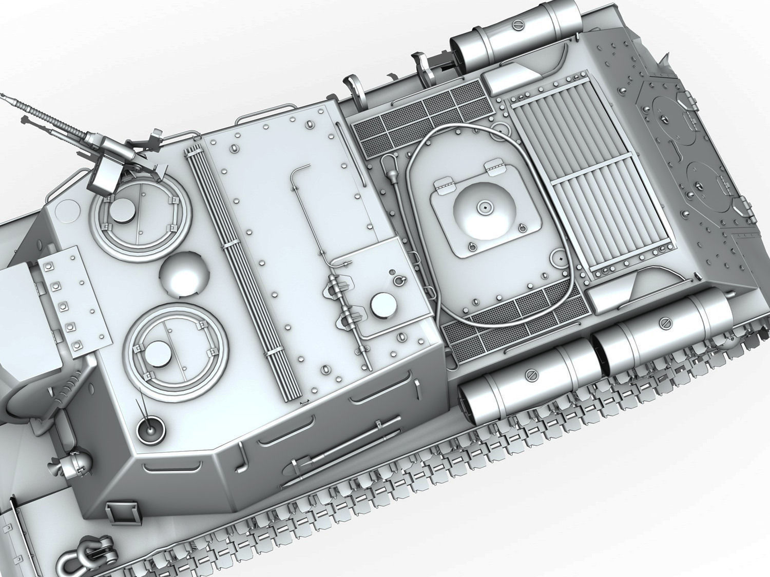 ISU-152  - Soviet heavy self-propelled gun  3D model_8