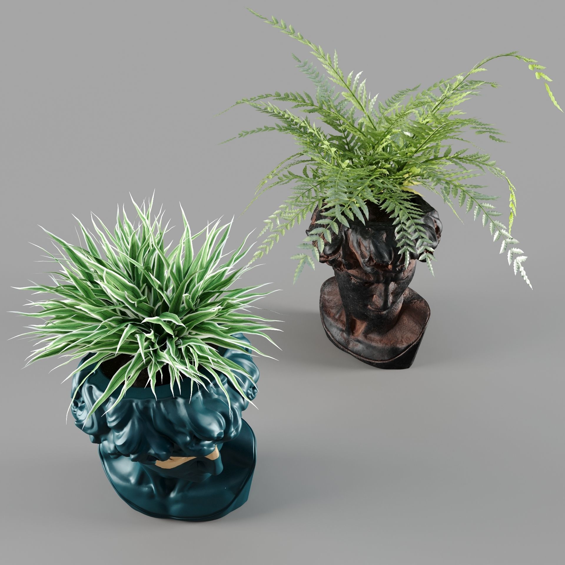 head david vase 3D model_2