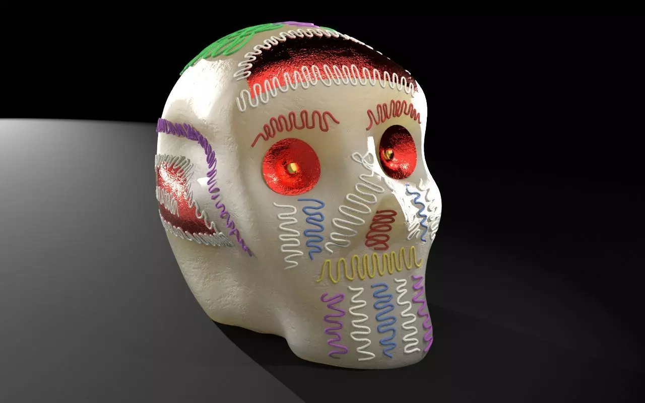 Calaverita de Azucar 3D model_0