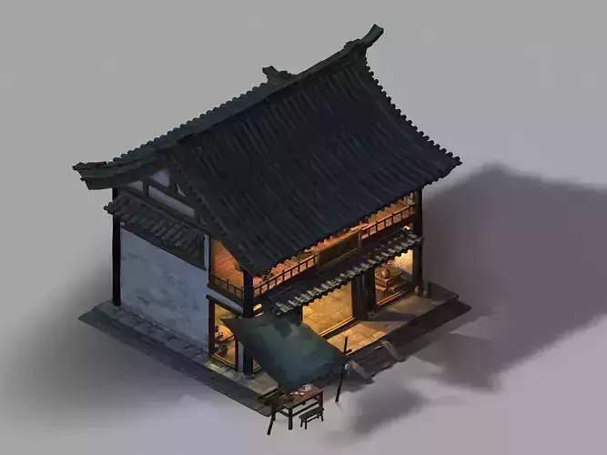 Market-Restaurant 36 on the left