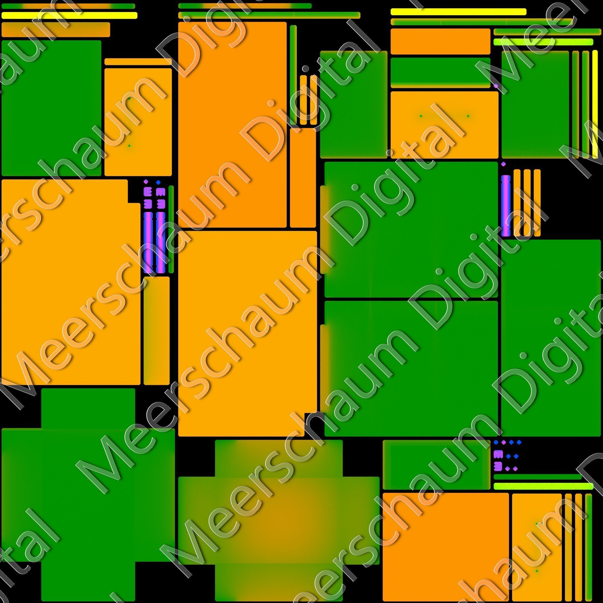 Cherry Kitchen Drawer Stack Base Cabinet Low-poly 3D model_7