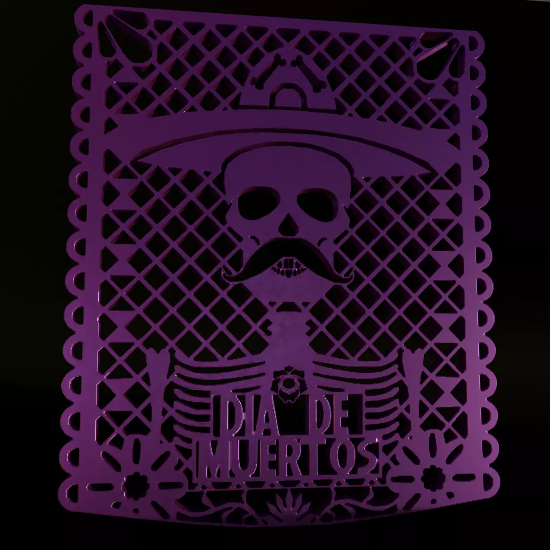 day of the dead ornament Free 3D print model