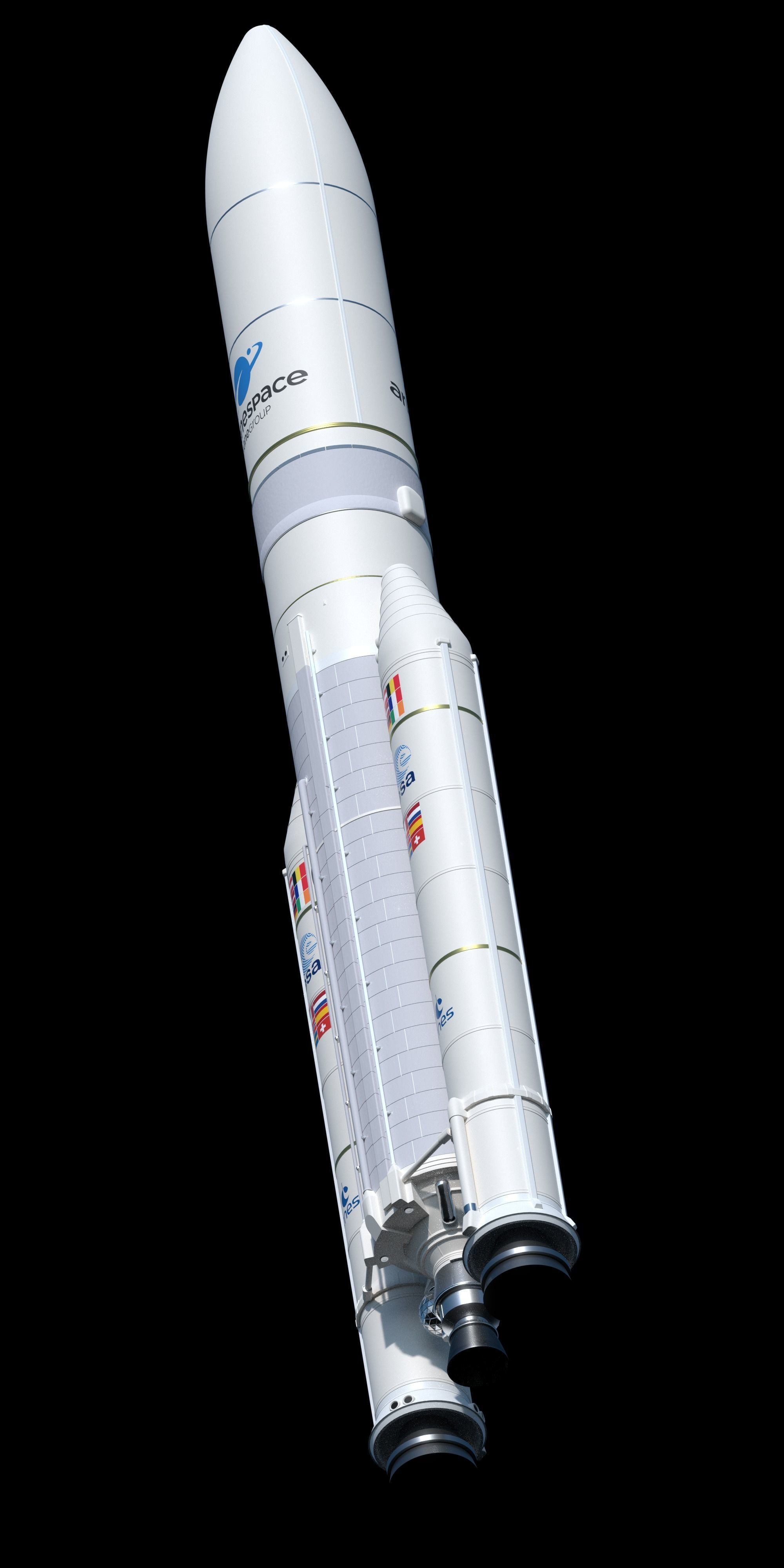 Ariane 5 ECA rocket 3D model_3