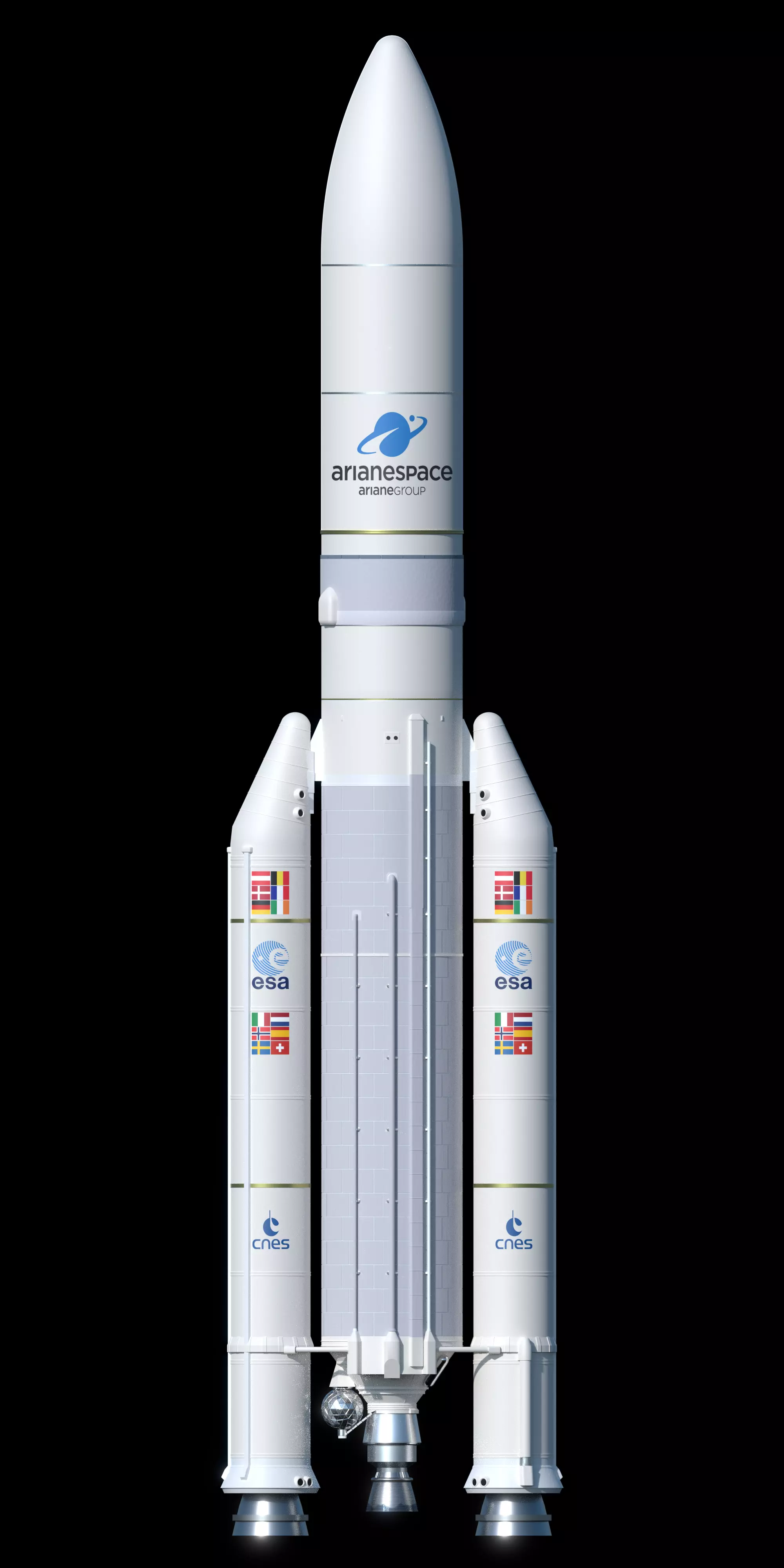 Ariane 5 ECA rocket 3D model_0