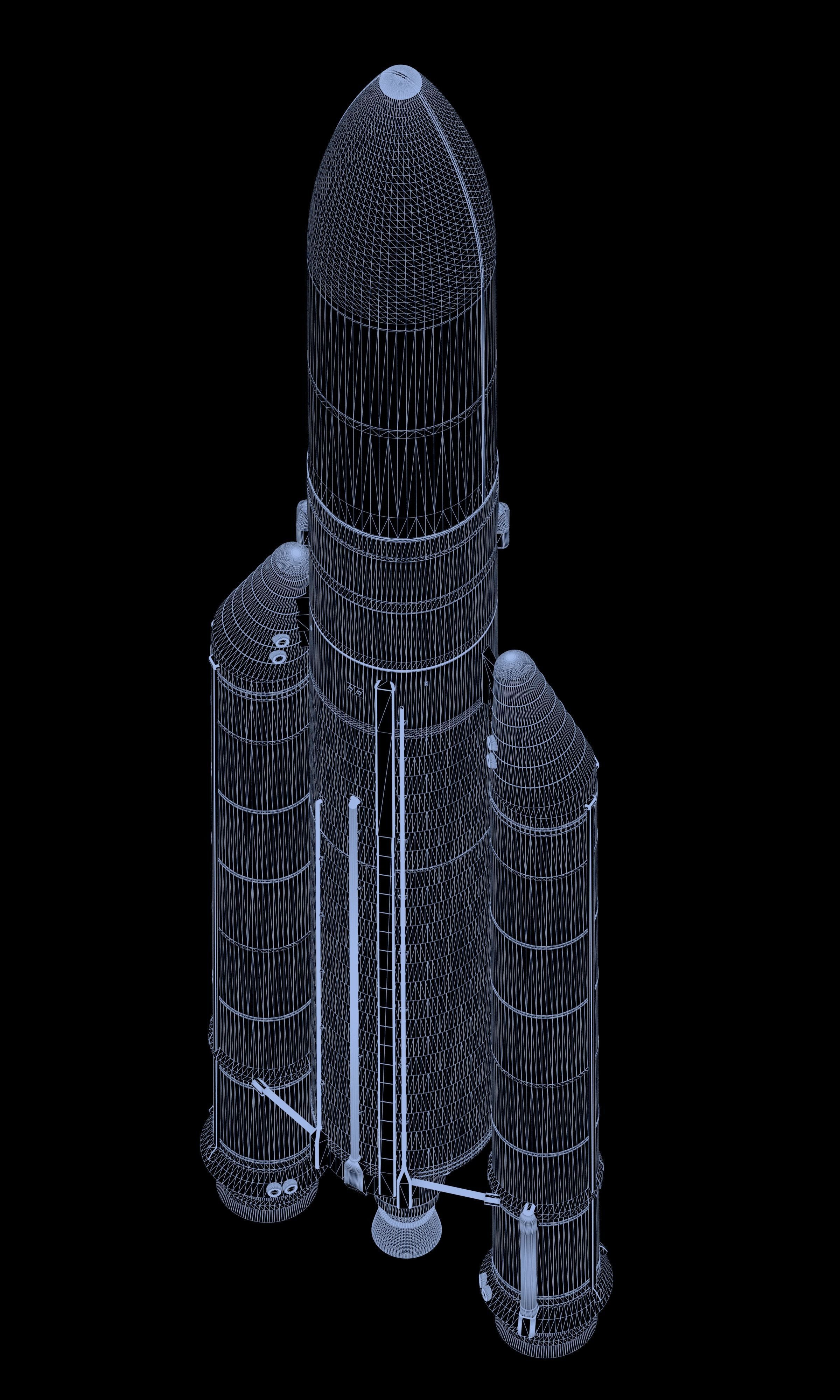 Ariane 5 ECA rocket 3D model_11
