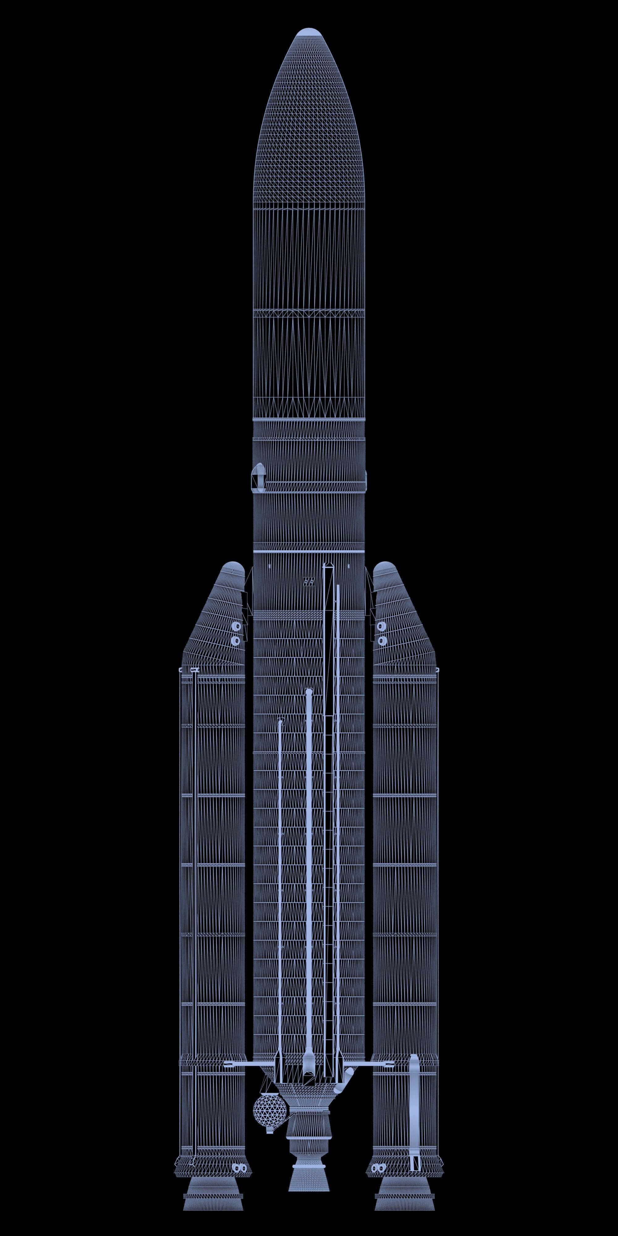 Ariane 5 ECA rocket 3D model_9