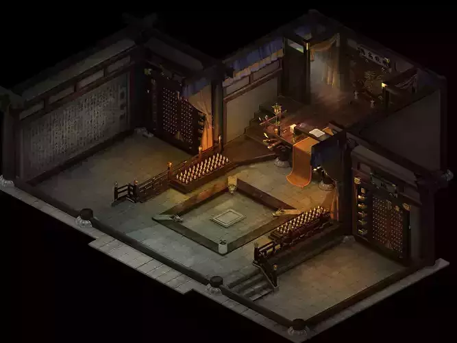 Jingzhao Mansion Lobby-General Mansion 12 3D model