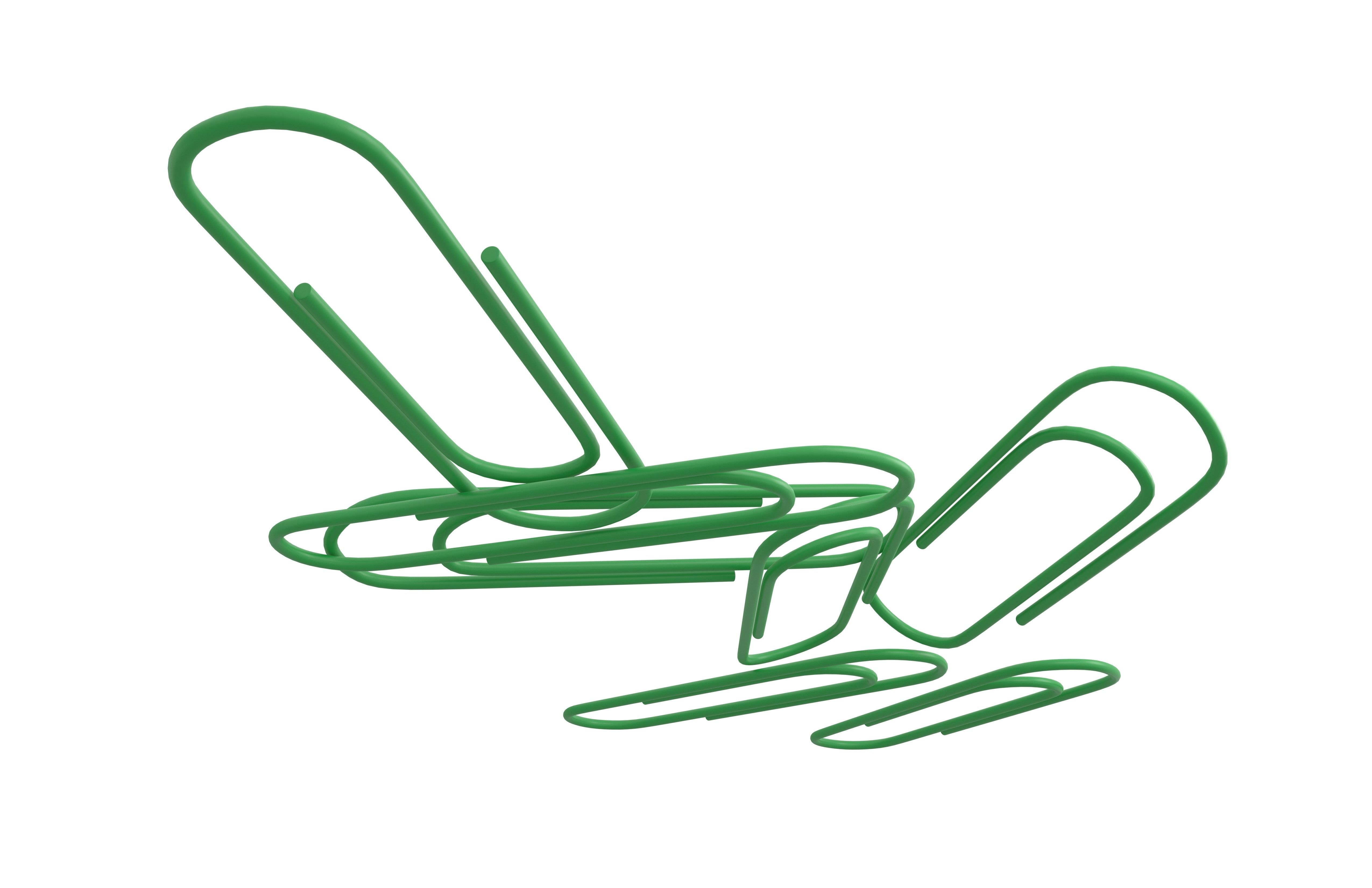 Paper Clip Pile v1 013 Low-poly 3D model_2