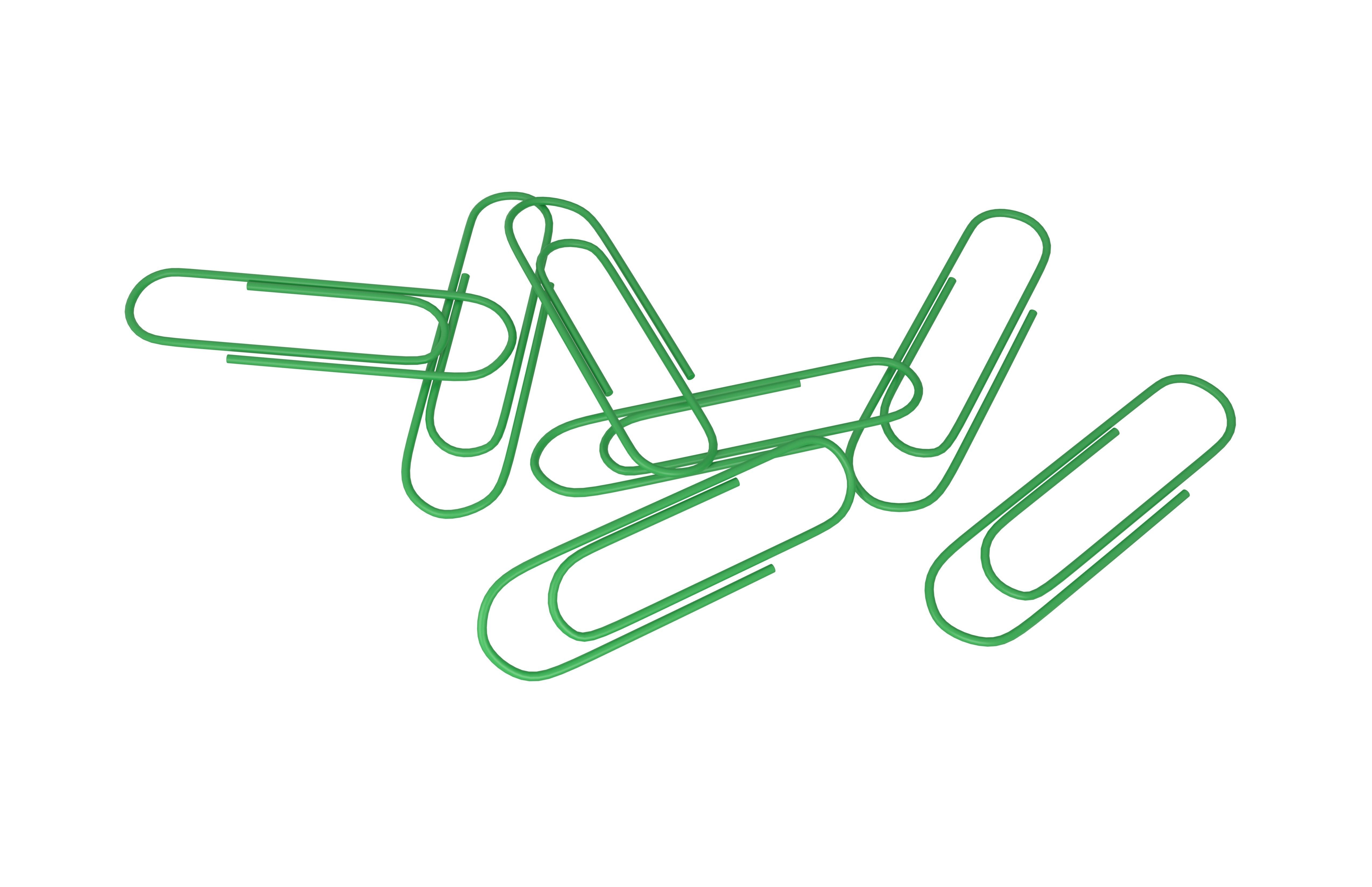 Paper Clip Pile v1 013 Low-poly 3D model_3