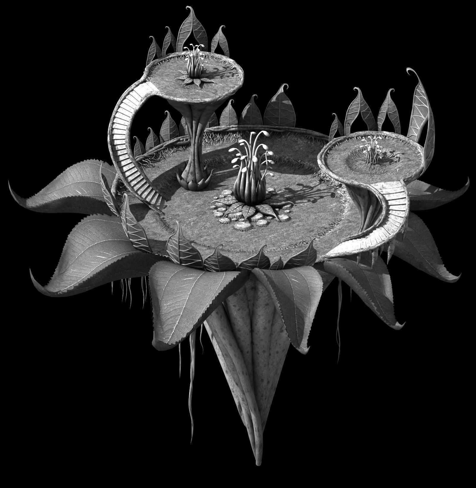 Elf-Forest-Tree City-Weapon Shop 02 3D model_1