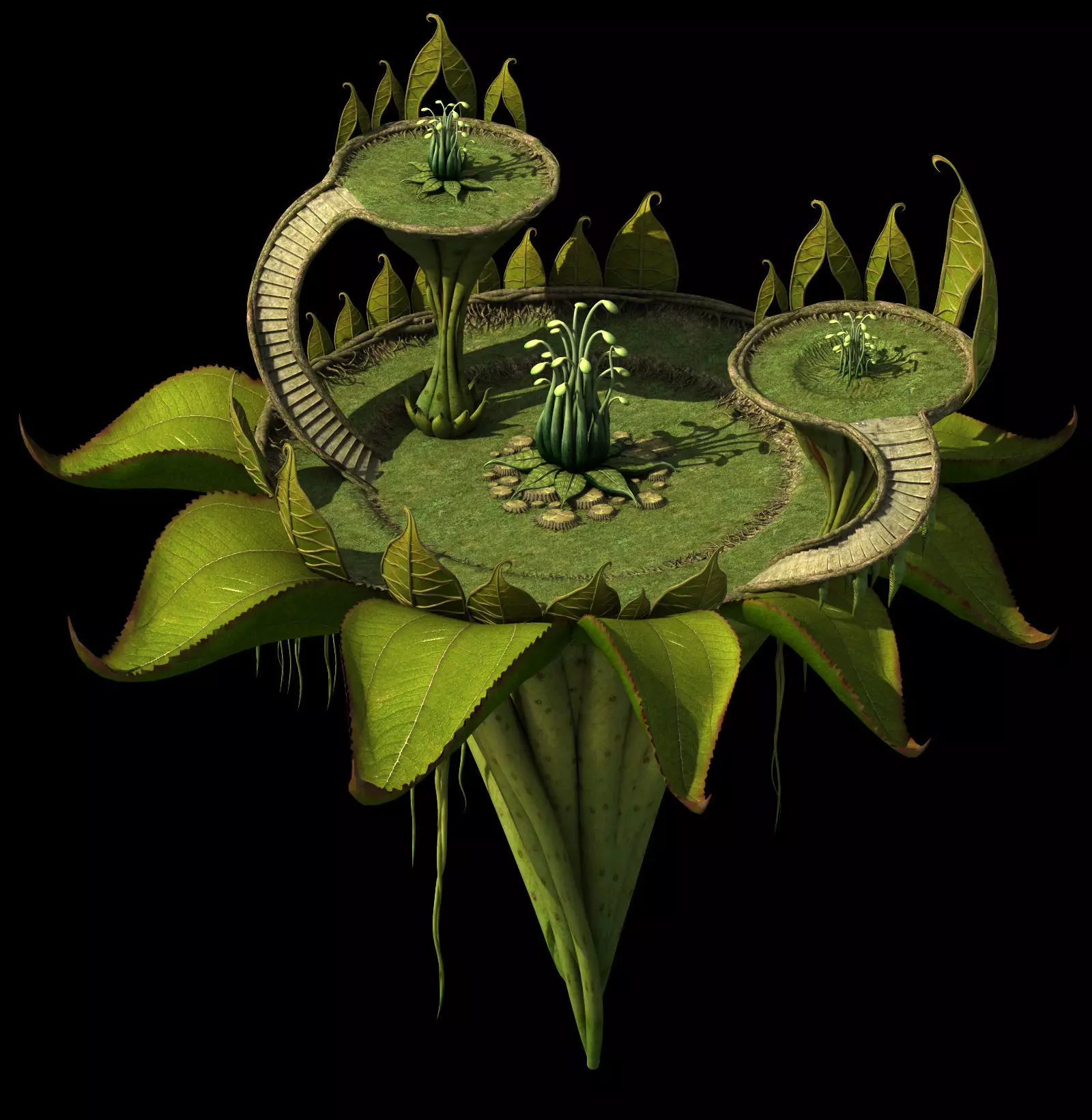 Elf-Forest-Tree City-Weapon Shop 02 3D model_0