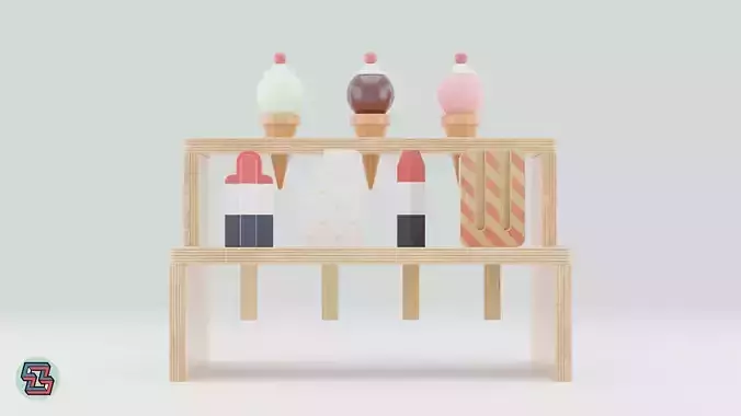 Wooden Toy Ice Cream