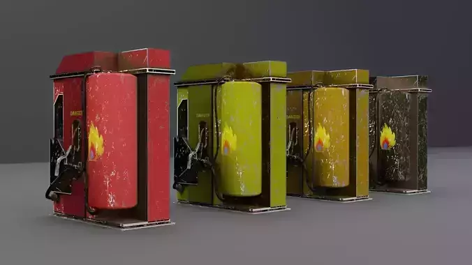 Gas Station Prop 3D model