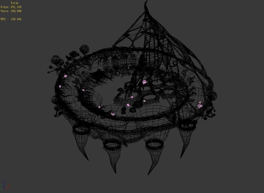 Elf-Forest-Tree Heart City-Platform 3D model_3