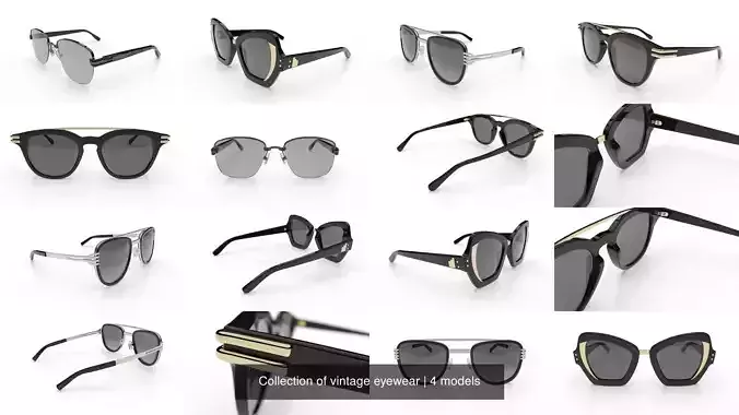 Collection of vintage eyewear 