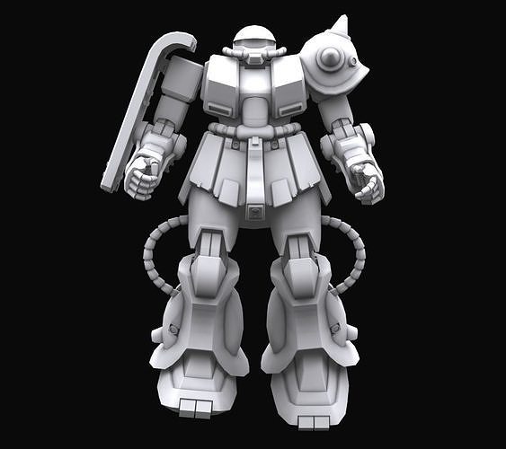 Gundam mobile suit MS MS06FZ model 3D model