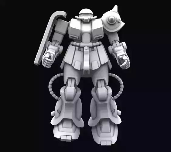 Gundam mobile suit MS MS06FZ model 3D model