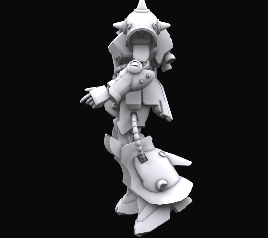 Gundam mobile suit MS MS06FZ model 3D model_3