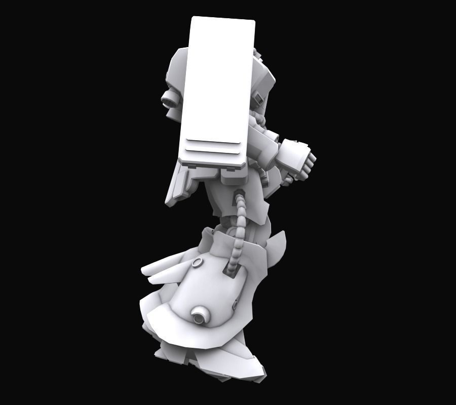 Gundam mobile suit MS MS06FZ model 3D model_7