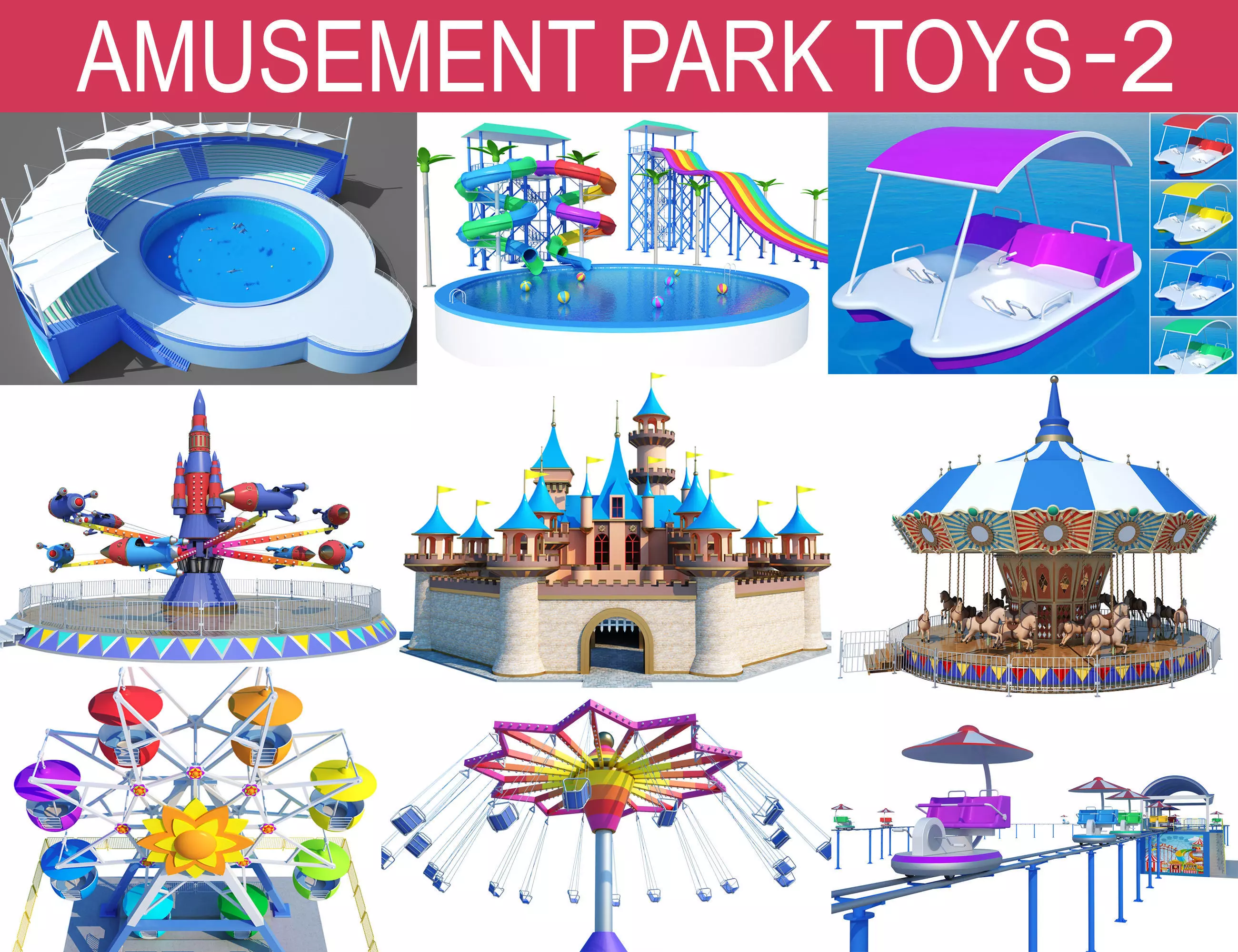 Amusement Park Toys Collection-2 3D model_0