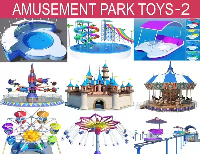 Amusement Park Toys Collection-2 3D model